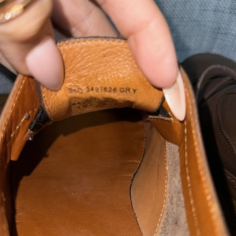 Frye Paul Bal Brown Leather Cap Toe Oxfords‎ Lace Up Shoes sz 8.5 D Classic